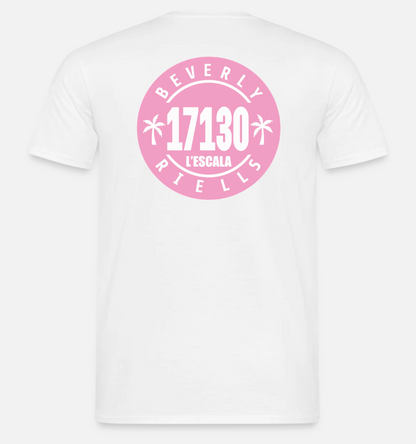 Samarreta Riells - Rear - Blanc/Rose