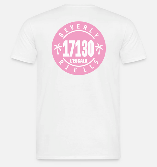 Samarreta Riells - Rear - Blanc/Rose