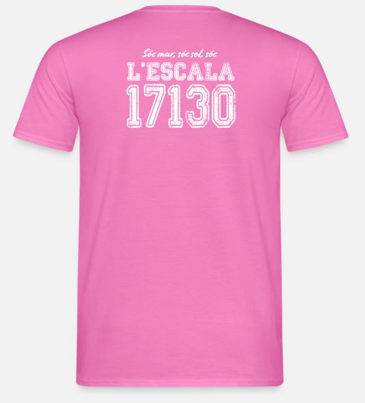 Samarreta 17130 - Rear - Rose/Blanco